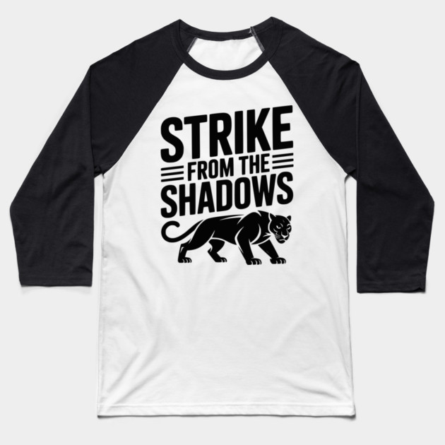 Strike from the Shadows Baseball T-Shirt by Frank Ring