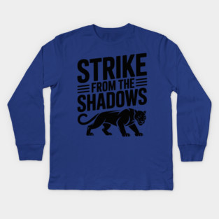 Strike from the Shadows Kids Long Sleeve T-Shirt