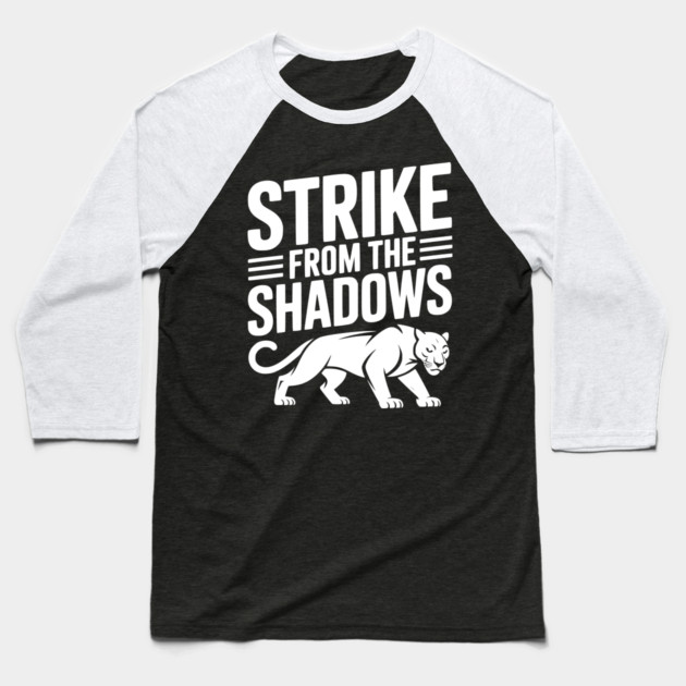 Strike from the Shadows Baseball T-Shirt by Frank Ring
