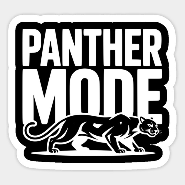 Panther Mode Sticker by Frank Ring