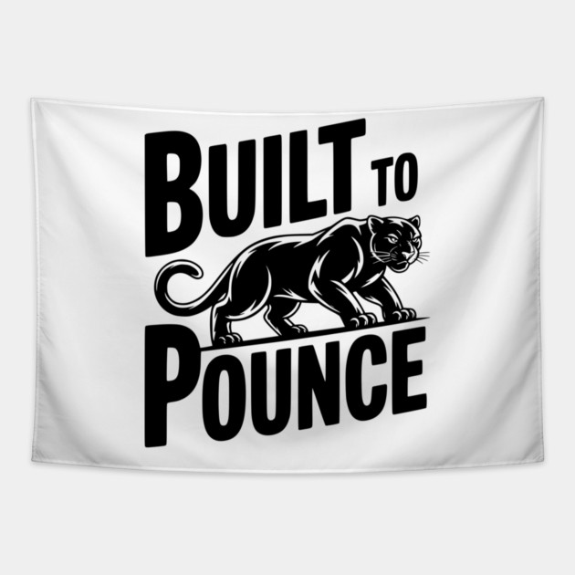 Built to Pounce Tapestry by Frank Ring
