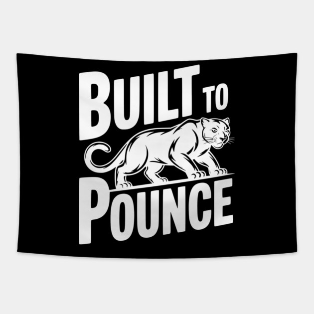 Built to Pounce Tapestry by Frank Ring