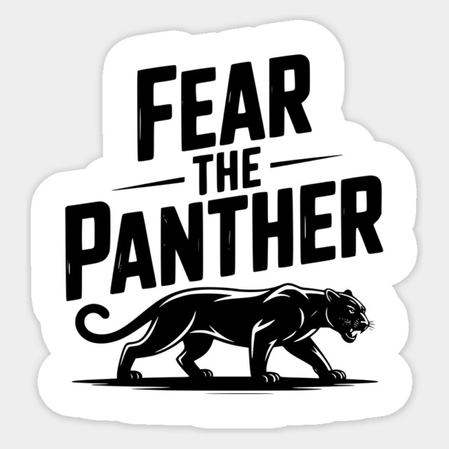 Fear the Panther Sticker by Frank Ring