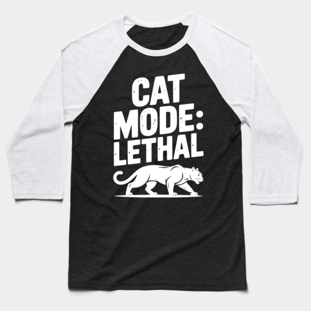 Cat Mode: Lethal Baseball T-Shirt by Frank Ring