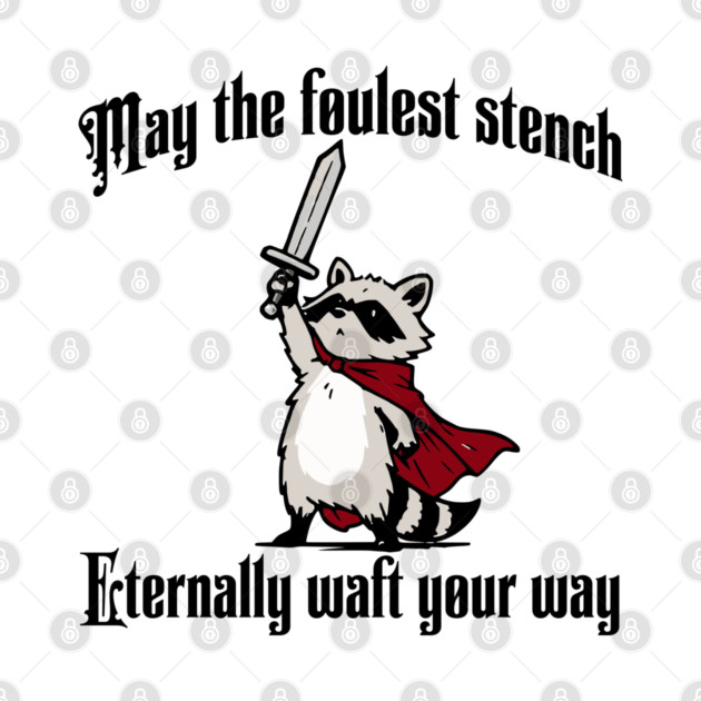 Cute Raccoon: May the foulest stench eternally waft your way by Luxinda