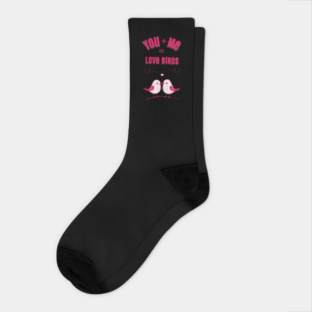 Love Birds Cute Valentine Design Socks by TurnEffect