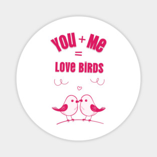 Love Birds Cute Valentine Design Magnet