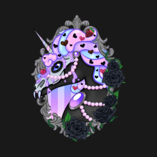 Valloween Unicorn (pastel goth) T-Shirt