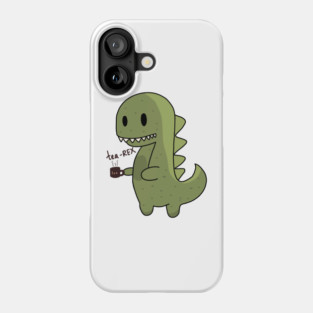 Tea-Rex - Funny T-Rex Drinking Tea Pun Phone Case