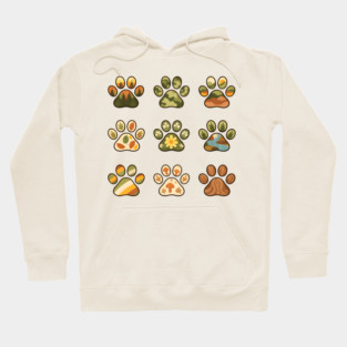 Nature Walk Pawprints Hoodie