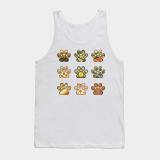 Nature Walk Pawprints Tank Top
