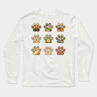 Nature Walk Pawprints Long Sleeve T-Shirt
