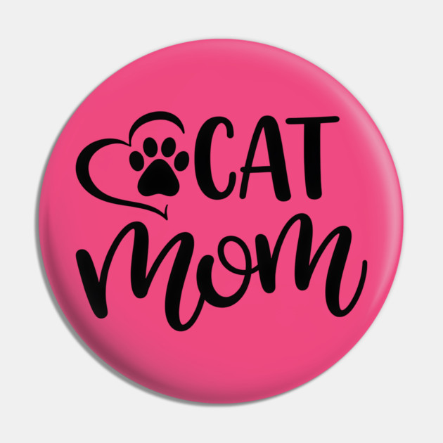 Forever Cat Mom Pin by Champanie's Store