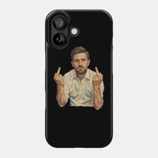 VINTAGE Leon Draisaitl Smoking MIDDLE FINGER Phone Case