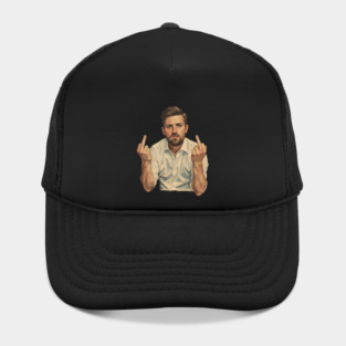 VINTAGE Leon Draisaitl Smoking MIDDLE FINGER Hat