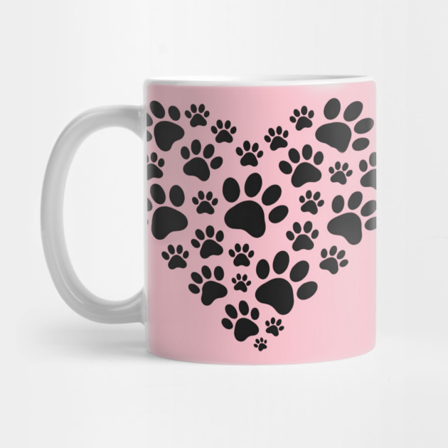 Pawprint Heart by Champanie's Store