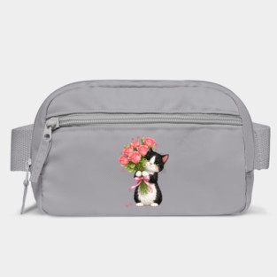 Kitten with Roses Bag