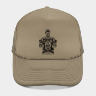 Leon Draisaitl MEMEM MIDDLE FINGER WHITE 90S BLACK Hat