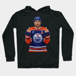 Leon Draisaitl MEMEM MIDDLE FINGER Hoodie
