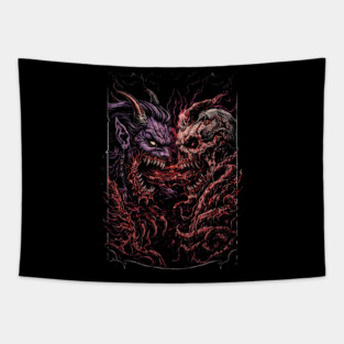 Heated Rivalry – Demonic Confrontation Tapestry