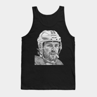 Leon Draisaitl COmics Vintage Black White Tank Top