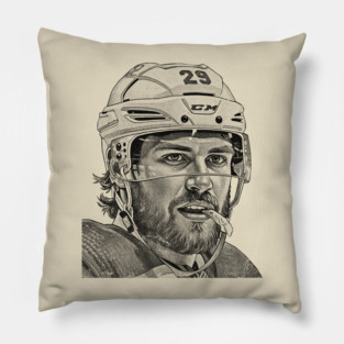 Leon Draisaitl COmics Vintage Black Pillow