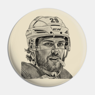 Leon Draisaitl COmics Vintage Black Pin