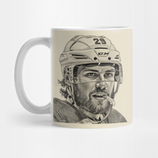 Leon Draisaitl COmics Vintage Black Mug