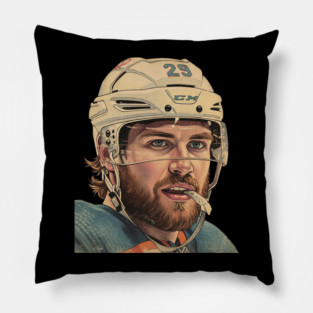 Leon Draisaitl COmics Vintage Pillow
