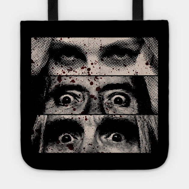 3 From Hell Eyes Tote by Shit Post Hero
