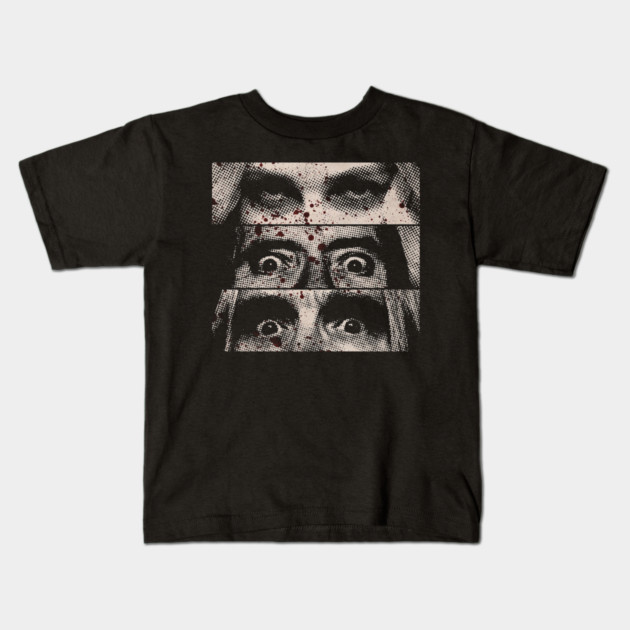 3 From Hell Eyes Kids T-Shirt by Shit Post Hero