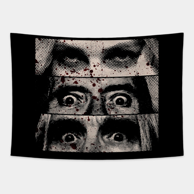 3 From Hell Eyes Tapestry by Shit Post Hero