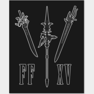 Final Fantasy 15 - Noctis weapons. Posters and Art
