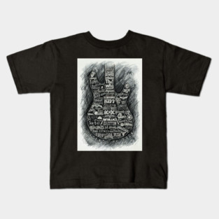 Legends Of Rock Guitar vintage Kids T-Shirt