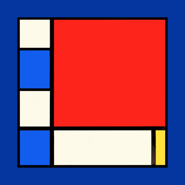 Mondrian Style Remix Of Abstract Primary Colors by DonWillisJrArt