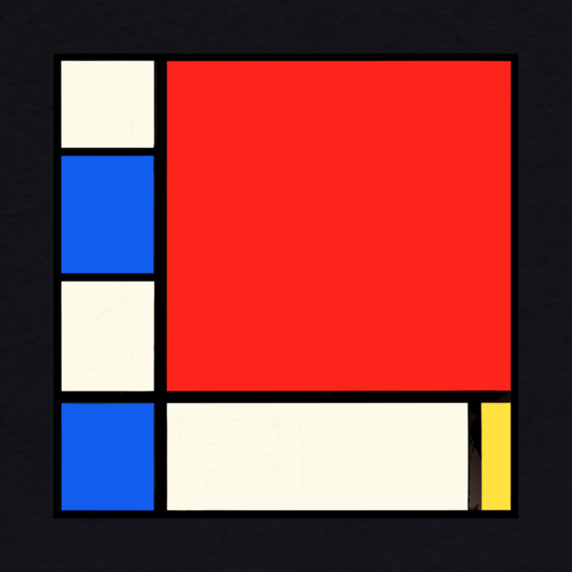 Mondrian Style Remix Of Abstract Primary Colors by DonWillisJrArt