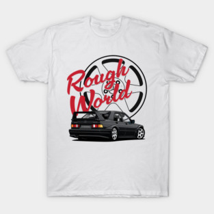 1RSN - Mercedes 190E Evo II Rough World Illustration T-Shirt