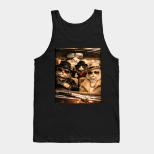 Gangster Cats Crew Tank Top