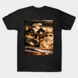 Gangster Cats Crew T-Shirt