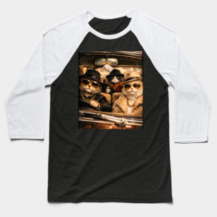 Gangster Cats Crew Baseball T-Shirt