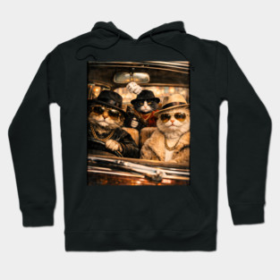 Gangster Cats Crew Hoodie
