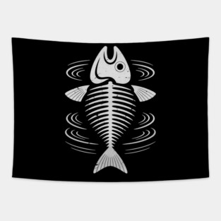 Pirate Fish FSM Pastafari Flying Spaghetti Monster Tapestry