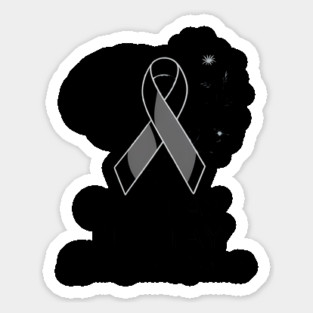 Go Gray In May Brain Tumor Awareness Sticker