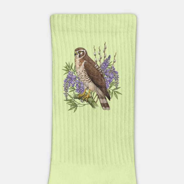 Vintage Northern Harrier Hawk Art by BirdsnStuff