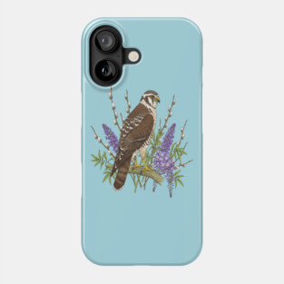 Northern Harrier Botanical Bird Phone Case