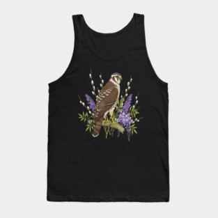Northern Harrier Botanical Bird Tank Top