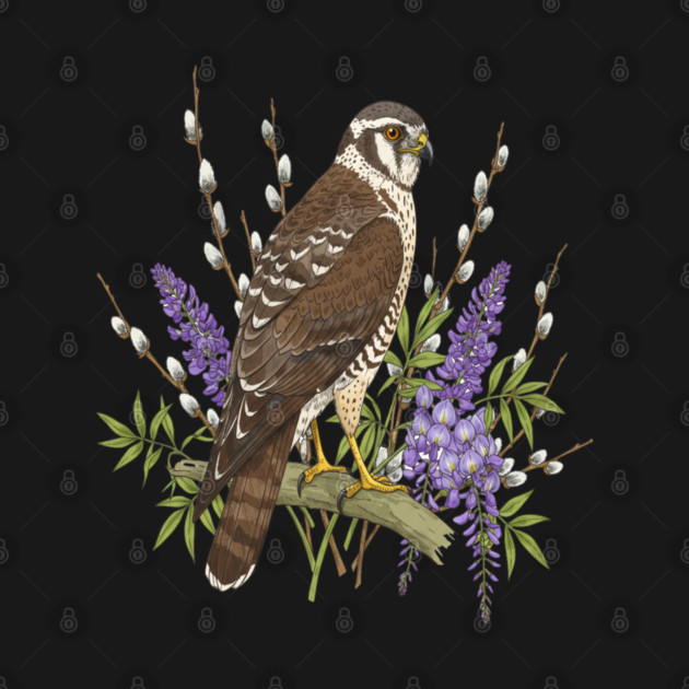 Northern Harrier Botanical Bird by BirdsnStuff