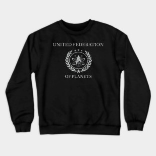 Star Trek United Federation of Planets Distressed Logo Crewneck Sweatshirt