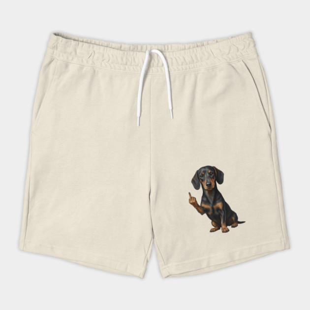 Dachshund Flipping The Bird by The WYLD Tribe
