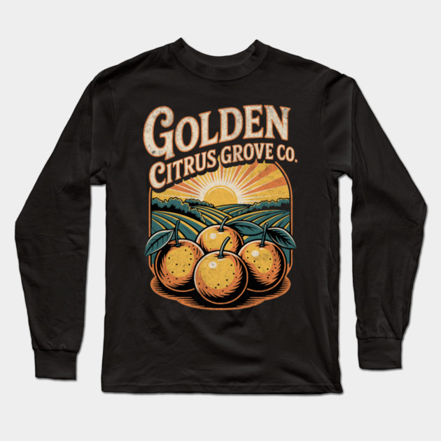 Golden Harvest Nostalgia Long Sleeve T-Shirt by Designed By Marty